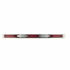 Truck-Lite 35 Series, Led, Identification Bar, Rectangular, Red, 3 Lights, 6in. Centers, Silver, 12V, Kit 35740R